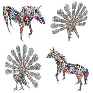 2025 nóng Bán thiết kế mới đầy màu sắc 3D Câu Đố thiết lập <span class=keywords><strong>4</strong></span> trong <span class=keywords><strong>1</strong></span> màu Câu Đố giáo dục đồ chơi tự làm câu đố cho trẻ em - Product Image 5