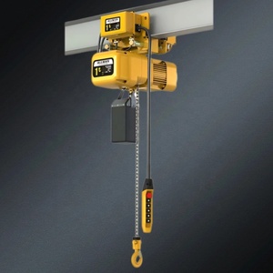 Palans électriques ALLMAN M5 à double vitesse 220V/380V 2 tonnes avec chariot et variateur de fréquence pour levage de grues et travaux de construction - Product Image 1