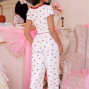 Pyjama côtelé à imprimé cœur 2025 - Product Image 2