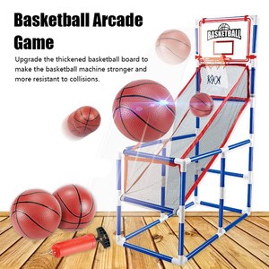 Juego de baloncesto Arcade para interior/exterior, aro de baloncesto de un solo <span class=keywords><strong>tiro</strong></span> con 2 pelotas de baloncesto inflador para niños - Product Image 3