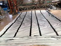 Bâche imperméable MILLION 180 g/m² en tissu enduit PE résistant aux UV, bâche blanche, bâche de protection contre la pluie, bâche imperméable robuste