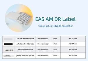 EAS датчик для ворот розничной безопасности 58khz AM супермаркет Противоугонный ярлык <span class=keywords><strong>DR</strong></span> AM 58khz мягкая этикетка наклейка со штрих-кодом противокражная этикетка - Product Image 6