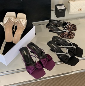 Sandales à talons de 5 cm pour femmes, confortables et décontractées, avec strass - Product Image 2