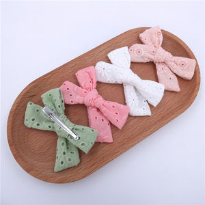 Accessoires de cheveux brodé en Nylon <span class=keywords><strong>pour</strong></span> bébés filles, serre-têtes, avec nœud en dentelle, œillets douces et fins, nouvelle collection - Product Image 5