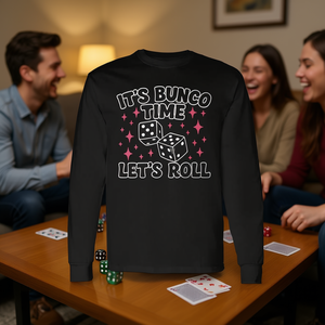 Es hora de Bunco, camiseta de manga larga Let's Roll - Product Image 1