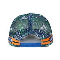 Australie Casquette de camionneur Full Printed Deep Crown 2 Stripes Trucker Hats 5 Panel Country Trucker Cap