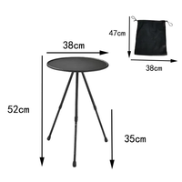 Table de camping pliante avec pieds réglables, légère, en alliage d'aluminium, portable, moderne, pour cuisine et extérieur, installation facile