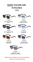 Lunettes de soleil rectangulaires en métal avec logo personnalisé Partagas Wholesale Fashion Designer, protection UV400, pour hommes