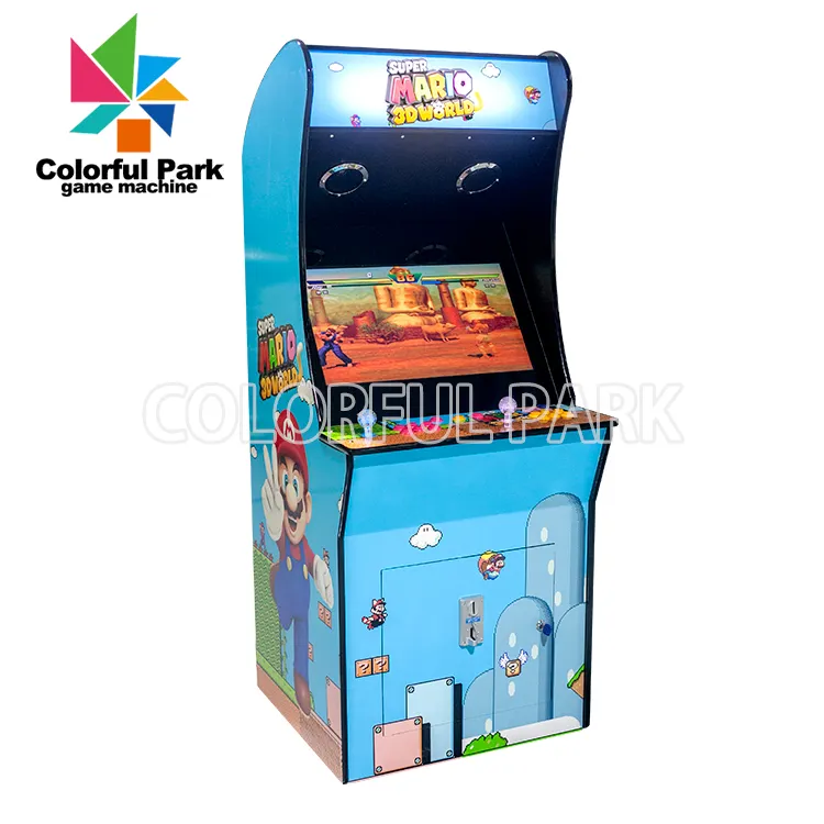 2500 spiel münze typ Aufstehen Pacman Arcade Multi Spiel Classic Aufrecht Arcade-Spiel Schrank Maschine