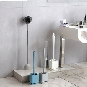 Juego de Cepillo para Inodoro, Material PP Ecológico, 2 en 1, Cepillo de Microfibra para Inodoro, Montado en la Pared - Product Image 4