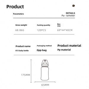 Nuevo Biberón de Vidrio Recomendado para Bebés de 0 a 6 Meses, para Beber Leche y Prevenir la Flatulencia - Product Image 4