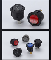 6A 250V KCD-2 diamètre 16mm 23mm 2/3 Position interrupteur à bascule 2/3 voies panneau rond sur interrupteur à bascule