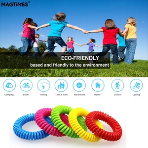 Pulsera de EVA ajustable, bobina de <span class=keywords><strong>citronela</strong></span> de doble Color, repelente de mosquitos, accesorio de estado sólido - Product Image 2