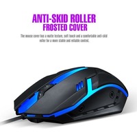 Nouvel ensemble clavier et souris de jeu mécanique FV-Q305S filaire USB rétroéclairé LED pour ordinateur