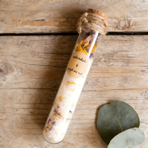 प्राकृतिक गुलाब के आवश्यक तेल के साथ व्यक्तिगत गुलाबी हिमालायन स्नान नमक ग्लास परीक्षण ट्यूब प्राकृतिक गुलाब के साथ - Product Image 4