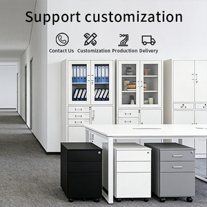<span class=keywords><strong>Scaffali</strong></span> per <span class=keywords><strong>Ufficio</strong></span> dal Design Moderno Regolabili, Armadio Archivio in Acciaio a Prezzo Conveniente con Vetro e Lamiera Laminata a Freddo - Product Image 6