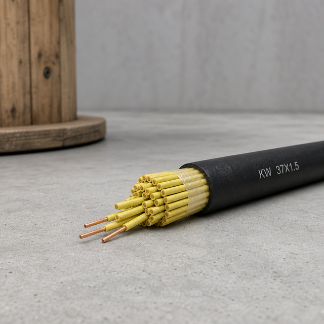 Flexible Copper PVC Insulated KVVR Control Cable 450/750V for Hydropower Station Excitation Governor Control System