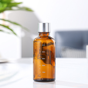 Bouteille de sérum Bouteille de <span class=keywords><strong>pipette</strong></span> en verre Ambre Bleu Vert Bouteilles d'huile essentielle avec bouchon compte-gouttes - Product Image 2
