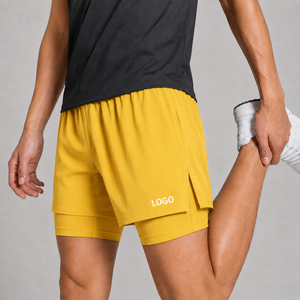 Shorts de course athlétiques 2 en 1 pour hommes, séchage rapide, pour la gym, l'entraînement, vêtements de sport légers, vêtements d'équipe - Product Image 5