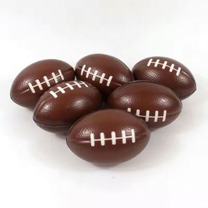 Low Moq Custom Logo Anti <b>Squeeze</b> Toys Pu Foam <b>Ball</b> Rugby Shaped American Football Stress <b>Balls</b> - Product Image 6