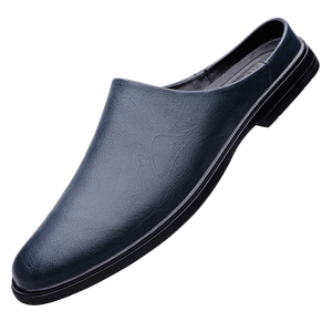 <span class=keywords><strong>L2510</strong></span> Buena calidad Punta estrecha Hombres Diapositivas Zapatillas de cuero genuino Moda de gran tamaño Hombres Medio zapatos - Product Image 3