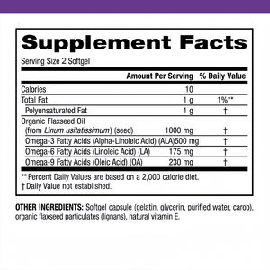 Kapsul sofgel minyak biji <span class=keywords><strong>Flaxseed</strong></span> organik Omega 3 6 9 terlaris untuk dukungan otak & kekebalan jantung dewasa dengan kehidupan rak 2 tahun - Product Image 2