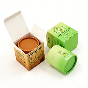 Custom Flower Tea Paper Cylinder <b>Box</b> with <b>Matching</b> Paper Cardboard <b>Box</b> Luxury Gift Cardboard Packaging Set for Herbal Tea - Product Image 3