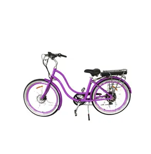 Wholesale China City Electric Bike Cheap Alloy 48V 500W CST Ladies Beach Cruiser Electric Bicycle