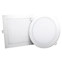 Plafonnier encastré LED SMD rond ultra-mince de 70 mm, tricolore, 6000K, en aluminium, conforme RoHS, fabriqué en Chine