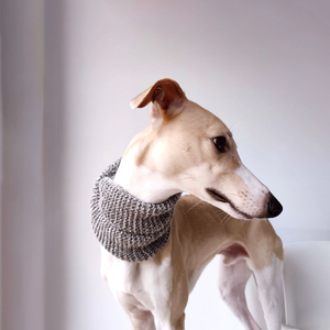 Qiqu Pet Supplies Personnalisé Nouveau Designer Laine <span class=keywords><strong>Chien</strong></span> <span class=keywords><strong>Snood</strong></span> Moka Double Boucle Angora Laine écharpe <span class=keywords><strong>Chien</strong></span> Cache-Cou pour Petits Chiens Moyens - Product Image 2