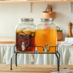 1 gallon <span class=keywords><strong>4L</strong></span> thủy tinh Mason Jar lạnh Brew cà phê nhà sản xuất rượu vang nhà sản xuất Jar với vòi nước giải khát lưu trữ <span class=keywords><strong>container</strong></span> - Product Image 3