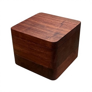 Caja de Almacenamiento de Joyas de Madera Moderna, Ecológica y Hecha a Mano, Organizador de Joyas Personalizado de 1 Nivel para Anillos y Accesorios (182x128x85mm) - Product Image 6