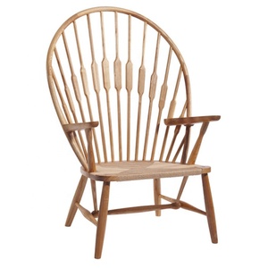 Morezhome populaire designer loisirs en bois massif chaise de <span class=keywords><strong>paon</strong></span> pour les salons - Product Image 1