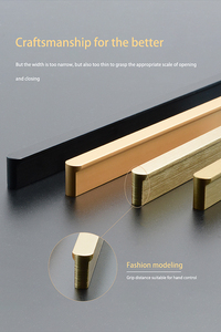 Kenop Lemari Modern, Gagang Pintu Furnitur, Kenop Laci, Tarikan Lemari, Paduan Seng Aluminium untuk Kamar Tidur dan Lemari Dapur - Product Image 6