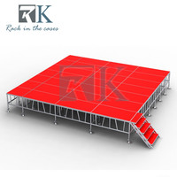 Scène modulaire en aluminium de haute qualité, prix compétitif, plateforme de scène portable pour événements, utilisation intérieure et extérieure