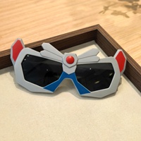 Lunettes de soleil tendance pour enfants UV400, motif robot mecha, monture intégrale TR90, verres PC, logo personnalisé, unisexe, protection solaire, pour sports de plein air