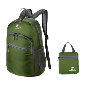 Sac à dos pliable avec logo, échantillon gratuit, best-seller, sacs de voyage pour les voyages, fabricant physique, faible MOQ - Product Image 4