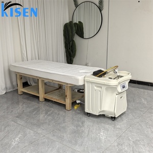 Kisen Portable Head Spa <b>Bed</b> with Water Circulation Shampoo Basin and Salon Table for Barbershop Use Removable Design - Product Image 6