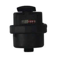 Compteur de débit d'eau volumétrique de précision en plastique IP68 pour usage domestique OEM ISO 4064 Classe C Haute Précision Noir 1/2 Shengda 2,5 m³/h