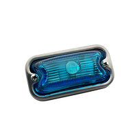 Feu de position latéral 3 pouces ambre, vert, bleu, feu arrière, feu de gabarit, clignotant, chrome pour camion, remorque, tracteur