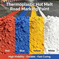 Peinture en poudre thermofusible pour marquage routier, résistante à l'humidité, en sacs de 25 kg, plusieurs couleurs disponibles, pour marquage de véhicules lourds et de cours d'accès – Approvisionnement direct usine