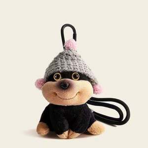 Llavero de Peluche Personalizado de Perro Abeja, Bonito y Estético, Colgante para Bolso de Mujer, Regalo Minimalista y Divertido para Ella, Decoración para Mochila, Bolso o Coche - Product Image 3