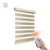 Tende a Zebra Motorizzate Intelligenti Personalizzate, Doppio Strato, Compatibili con Alexa e Google Home, Tende Moderne per Finestre