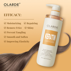 Tratamiento Capilar de Queratina Orgánica de Marca Privada, <span class=keywords><strong>Acondicionador</strong></span> Nutritivo Profundo Antiencrespamiento para Cabello Dañado, para Uso Diario - Product Image 3