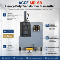 Machine de recyclage de bobines de transformateur MR-6B, prix direct usine, pour le démontage et le tirage de cuivre de récupération, pureté du cuivre 99%