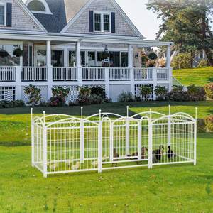 <strong>Dog</strong> Playpen Indoor 24 Inch 8 Panels Metal <strong>Dog</strong> <strong>Pen</strong> Pet Fence Outdoor Exercise <strong>Pen</strong> with <strong>Doors</strong>, Heavy Duty <strong>Dog</strong> Fence Puppy <strong>Pen</strong> - Product Image 4