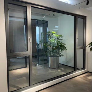 Ventanas abatibles de aleación de aluminio con doble acristalamiento modernas personalizadas KT Ventanas y puertas <span class=keywords><strong>Ropo</strong></span> de vidrio con rotura térmica horizontal - Product Image 3