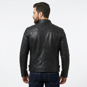 Chaqueta de Cuero Genuino Premium para Hombre, Estilo Clásico Vintage, Ropa de Abrigo de Moda para Otoño e Invierno, Chaquetas de Cuero Genuino de Alta Calidad - Product Image 6