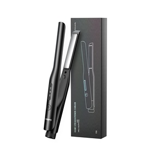 Fer à lisser et à boucler 2-en-1 portable pour hommes, avec revêtement céramique et ions négatifs, ne domine pas les cheveux, emballage standard - Product Image 2