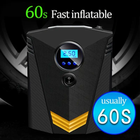 Pompe à air portable automatique de voiture, gonfleurs de pneus numériques, mini compresseur d'air, gonfleur de pneus, 12v